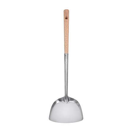 ตะหลิวสเตนเลสด้ามไม้ ROCKET SIZE M