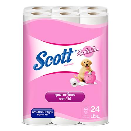 กระดาษชำระ SCOTT SELECT แพ็ค24