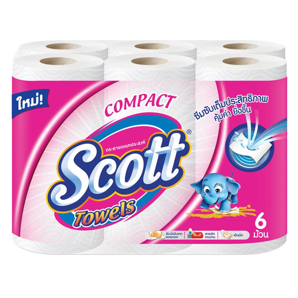 กระดาษอเนกประสงค์ SCOTT COMPACT แพ็ค6
