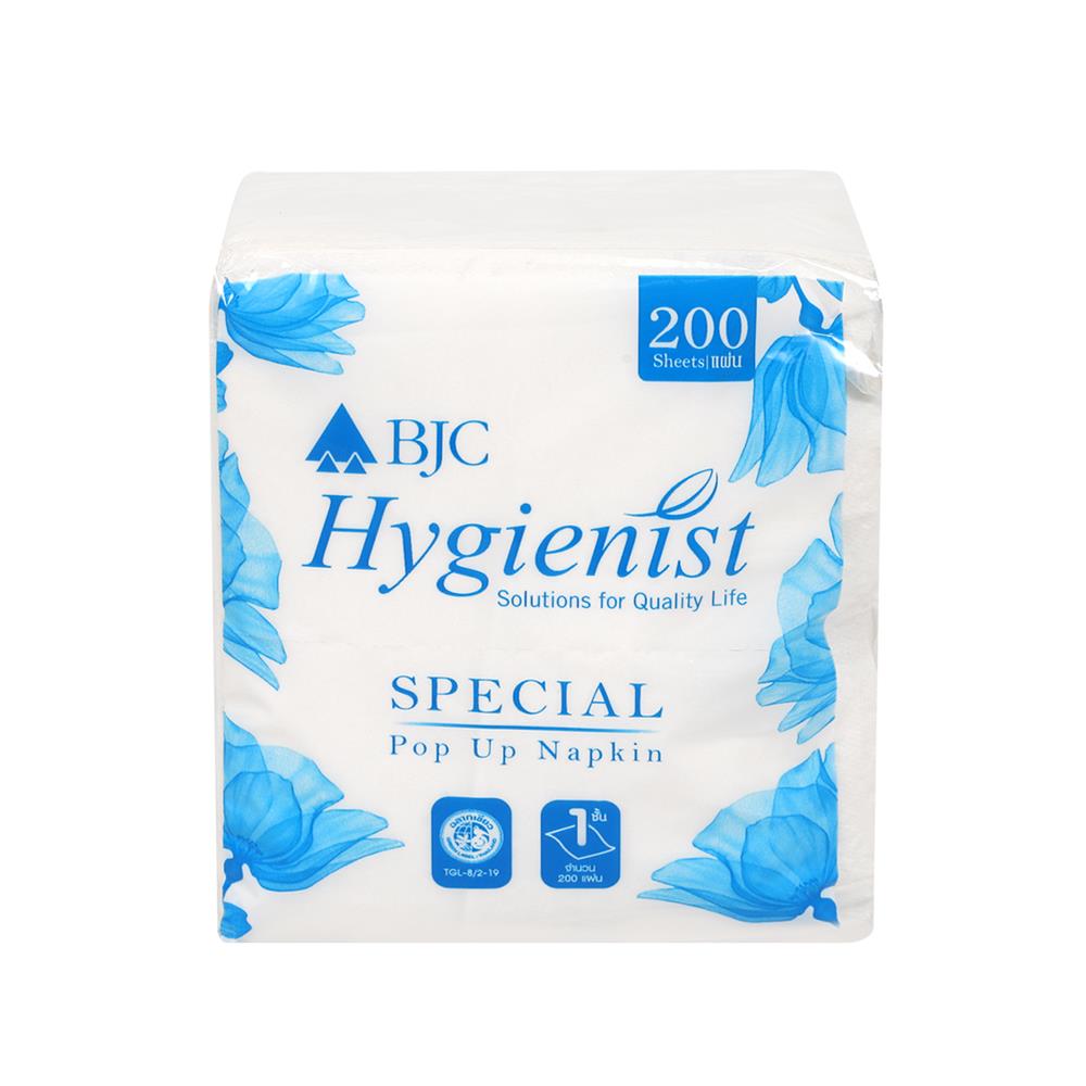 กระดาษ POP UP BJC HYGIENIS 200 แผ่น แพ็ก 12 ชิ้น