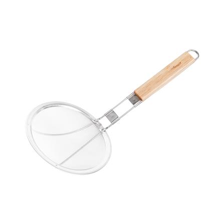 กระชอนสเตนเลสด้ามไม้ SEAGULL 17 ซม.