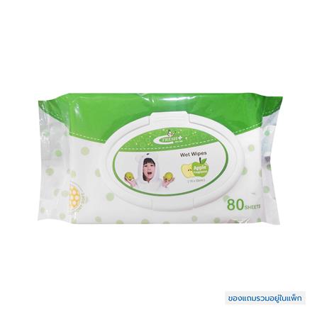 เฟรชพลัส ทิชชู่เปียก 80 แผ่น 1 แถม 1