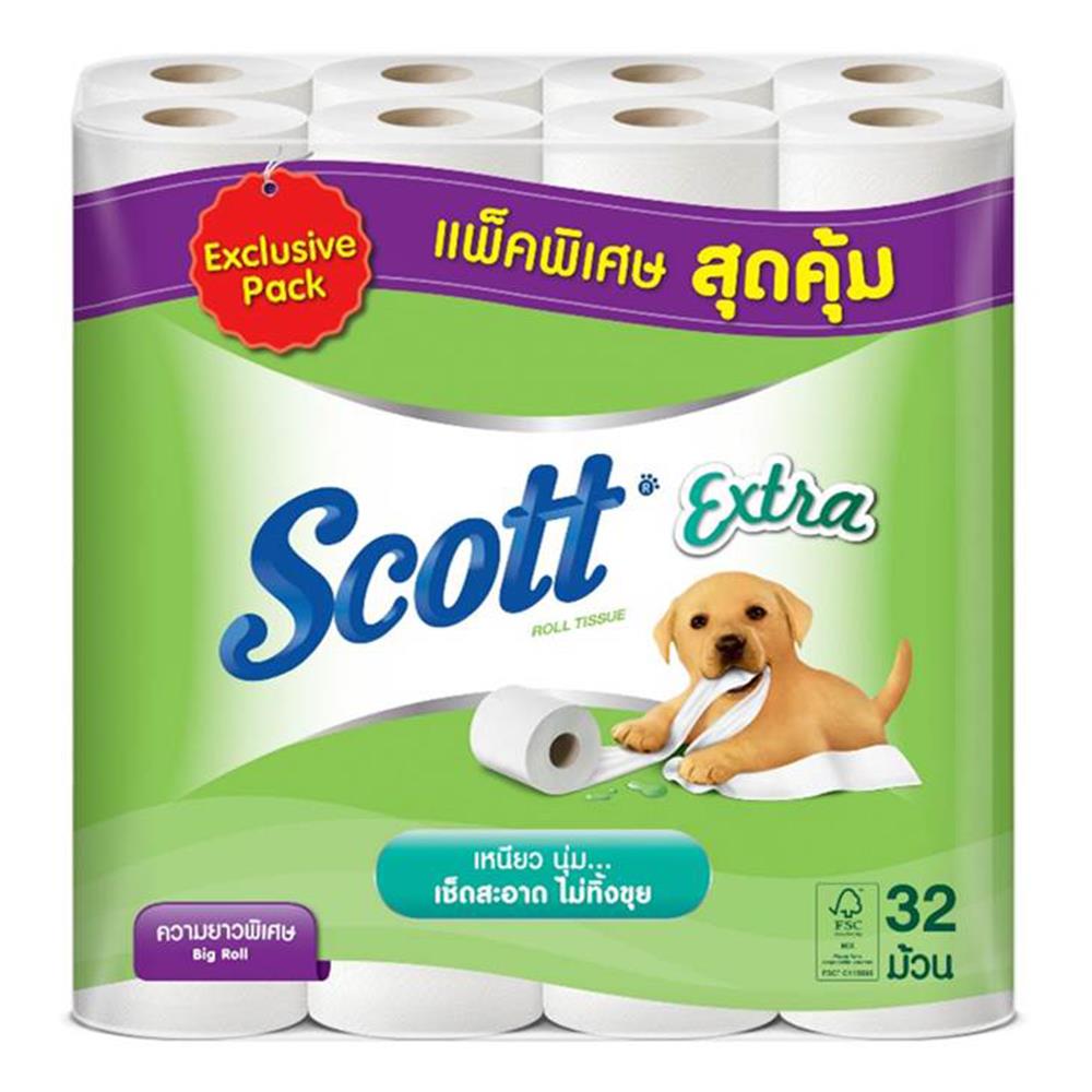 กระดาษชำระ SCOTT EXTRA ความยาวพิเศษ แพ็ก 32