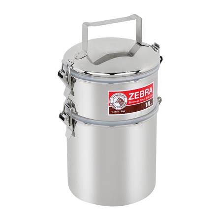 ปิ่นโตสเตนเลส 2 ชั้น ZEBRA SMART LOCK JUMBO_1