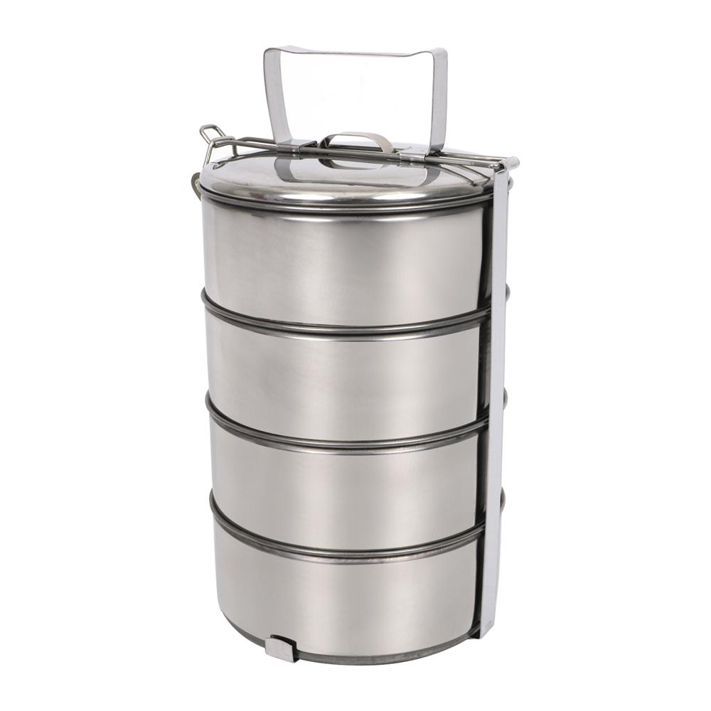 ปิ่นโตสเตนเลส&nbsp;14 ซม. กลม 4 ชั้น MOUNTAIN