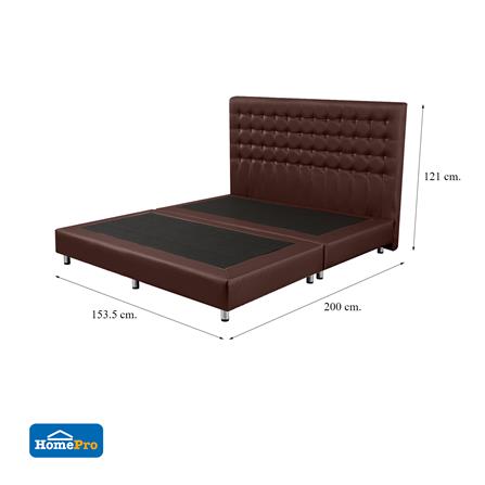 ฐานรองหัวเตียง 5 ฟุต HOME LIVING STYLE BERLIN น้ำตาลเข้ม_6