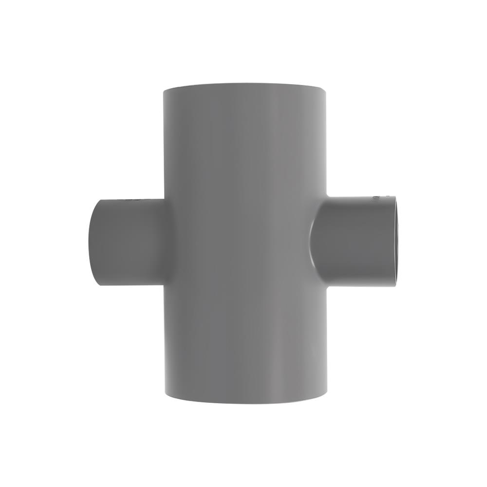 ข้อต่อสี่ทางลด-เกษตร SCG 4 นิ้วx2 นิ้ว สีเทา