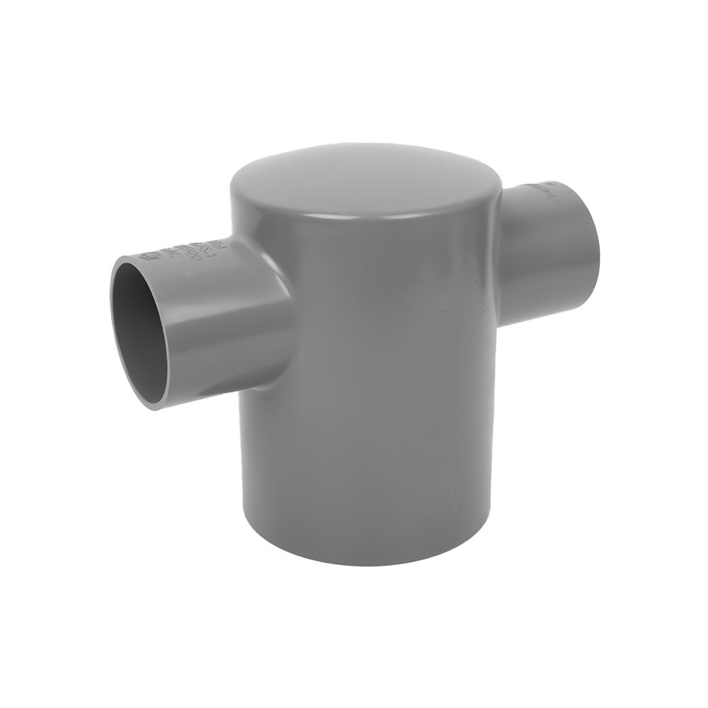 ข้อต่อสี่ทางฝาครอบลด-เกษตร SCG 4 นิ้วx2 นิ้ว สีเทา