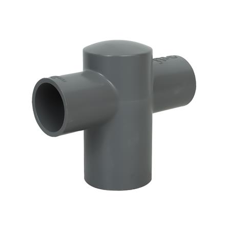 ข้อต่อสี่ทางฝาครอบลด-เกษตร SCG 1 นิ้วx3/4 นิ้ว สีเทา