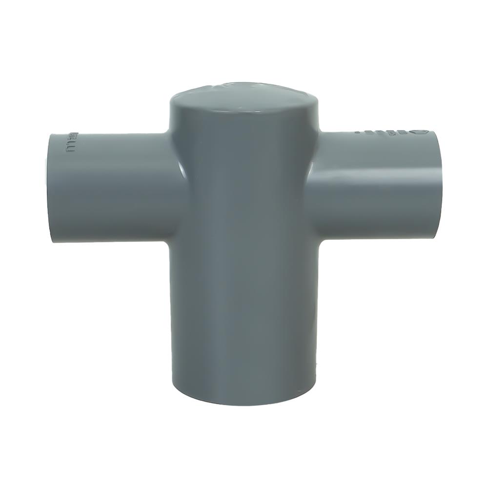 ข้อต่อสี่ทางฝาครอบลด-เกษตร SCG 1 1/2 นิ้วx1 นิ้ว สีเทา