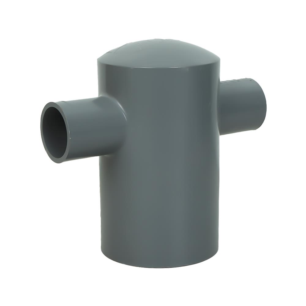 ข้อต่อสี่ทางฝาครอบลด-เกษตร SCG 2 นิ้วx3/4 นิ้ว สีเทา