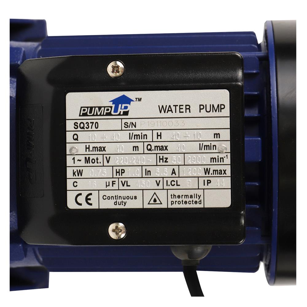 ปั๊มหอยโข่ง SUMOTO PUMP UP  SQ370 1 แรงม้า