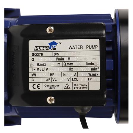 ปั๊มหอยโข่ง SUMOTO PUMP UP  SQ370 1 แรงม้า_3