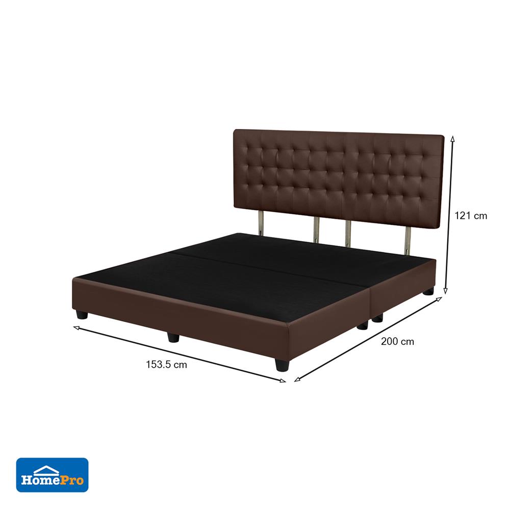 ฐานรองหัวเตียง 5 ฟุต HOME LIVING STYLE MUNICH น้ำตาลเข้ม