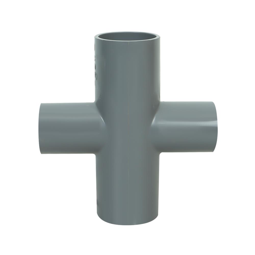 ข้อต่อสี่ทางลด-เกษตร SCG 1 นิ้วx3/4 นิ้ว สีเทา