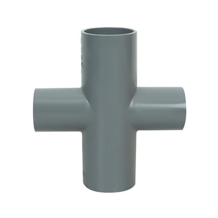 ข้อต่อสี่ทางลด-เกษตร SCG 1 นิ้วx3/4 นิ้ว สีเทา_1