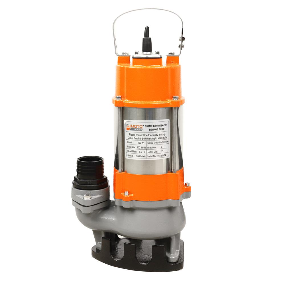 ปั๊มจุ่มน้ำเสีย SUMOTO POMPA VORTEX450 450 วัตต์
