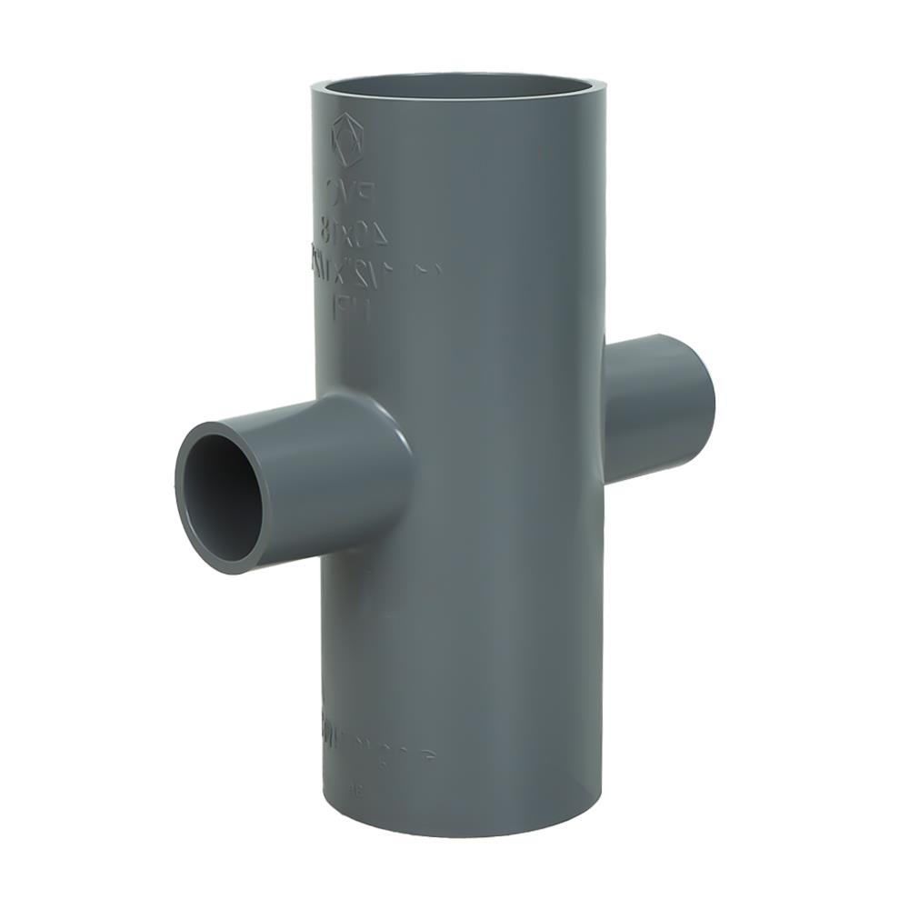 ข้อต่อสี่ทางลด-เกษตร SCG 1 1/2 นิ้วx1/2 นิ้ว สีเทา