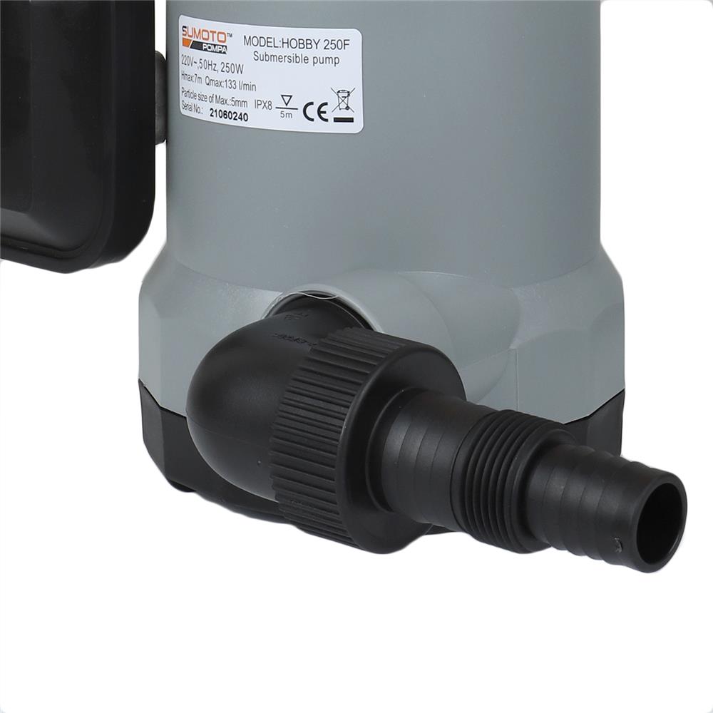 ปั๊มจุ่มน้ำสะอาด พร้อมลูกลอย SUMOTO POMPA HOBBY250F 250 วัตต์