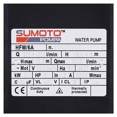 ปั๊มหอยโข่ง SUMOTO POMPA HFM/6A 3 แรงม้า_3