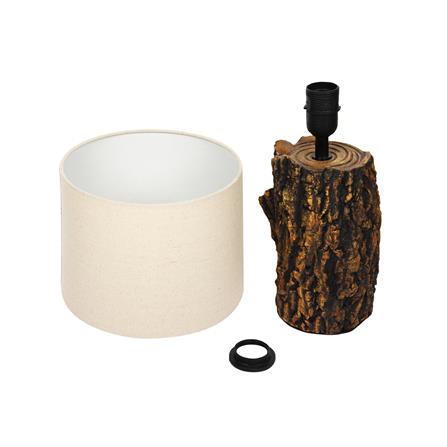 ไฟตั้งโต๊ะ CARINI COUNTRY E4318 สีครีม/สีน้ำตาล_1