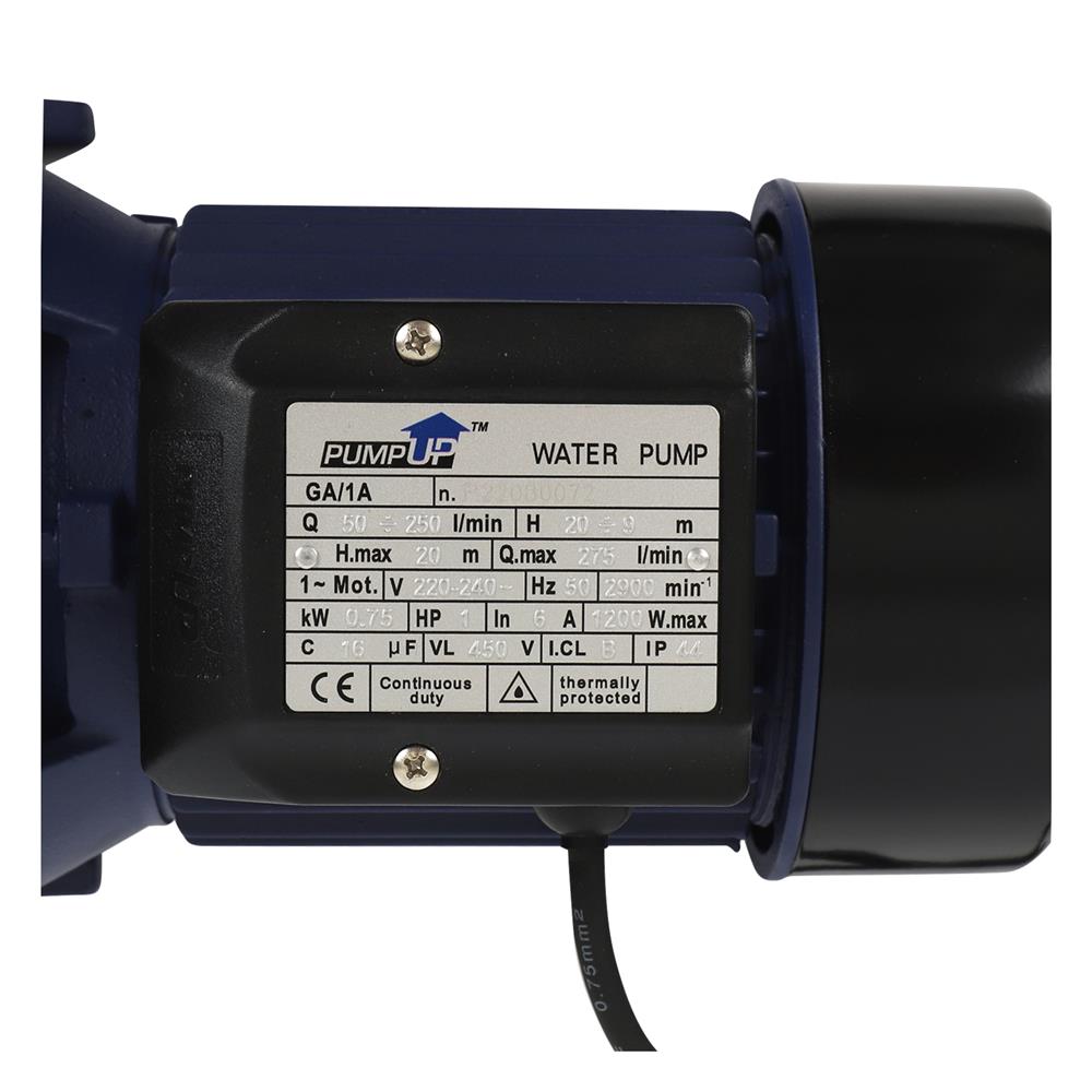 ปั๊มหอยโข่ง SUMOTO PUMP UP GA/1A ใบพัดเปิด 1 แรงม้า