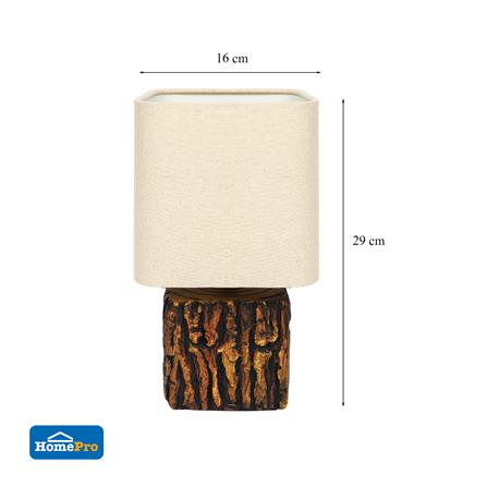 ไฟตั้งโต๊ะ CARINI COUNTRY E4317 สีน้ำตาล_5