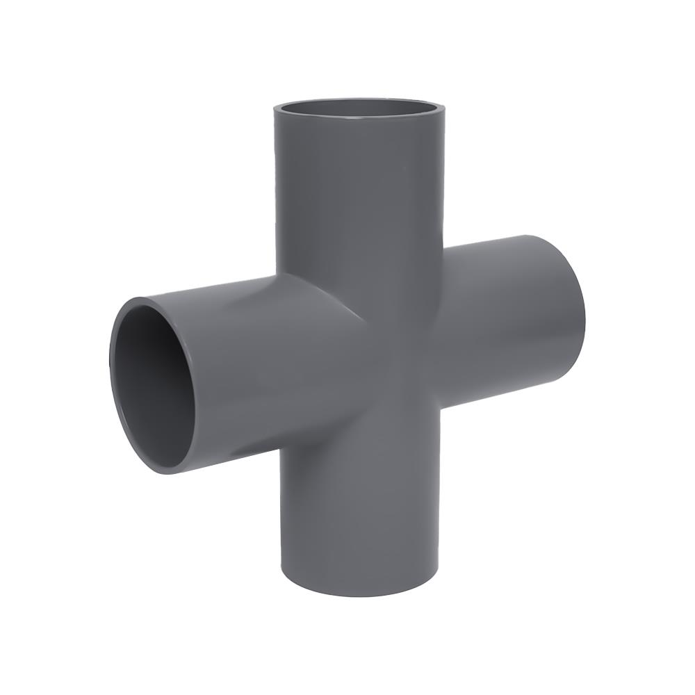 ข้อต่อสี่ทาง-เกษตร SCG 2 นิ้ว สีเทา