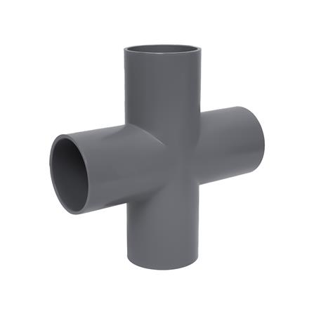 ข้อต่อสี่ทาง-เกษตร SCG 2 นิ้ว สีเทา