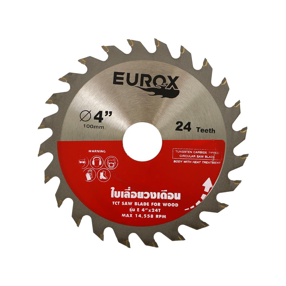 ใบเลื่อยวงเดือน EUROX 4 นิ้ว 24 ซี่ฟัน