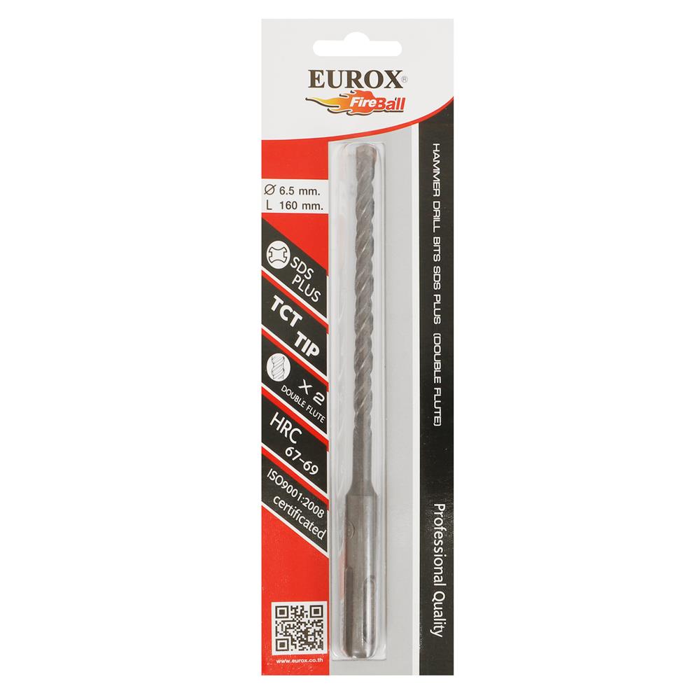 ดอกสว่านโรตารี่ EUROX SDS&nbsp;PLUS 6.5X160 มม.