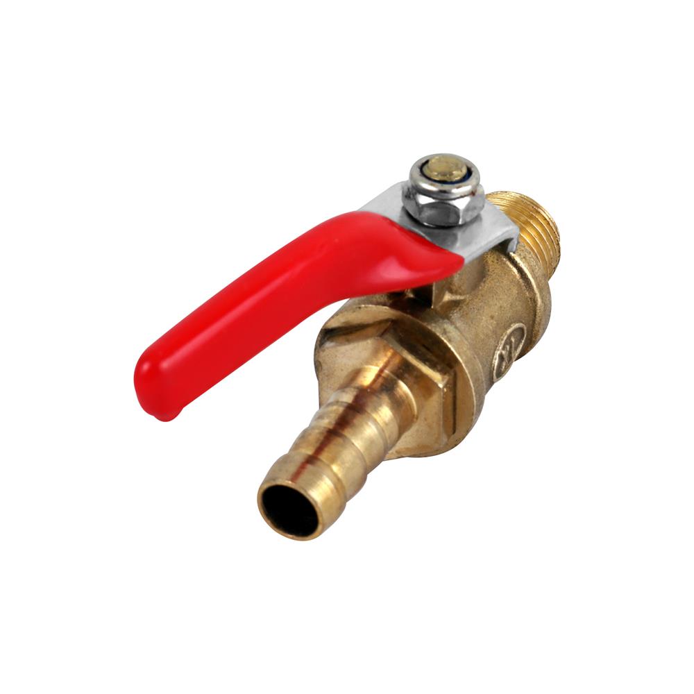 บอลวาล์วตัวผู้ - หางปลา EUROX 2 หุน สีทอง