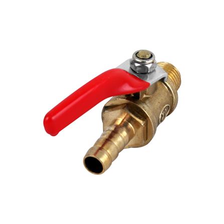 บอลวาล์วตัวผู้ - หางปลา EUROX 2 หุน สีทอง_0