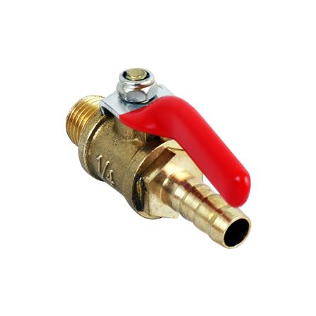 บอลวาล์วตัวผู้ - หางปลา EUROX 2 หุน สีทอง_2