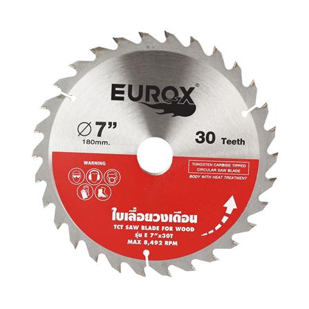 ใบเลื่อยวงเดือน EUROX 7 นิ้ว 30 ฟัน_0