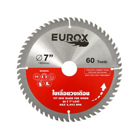 ใบเลื่อยวงเดือน EUROX 7 นิ้ว 60 ซี่ฟัน_0