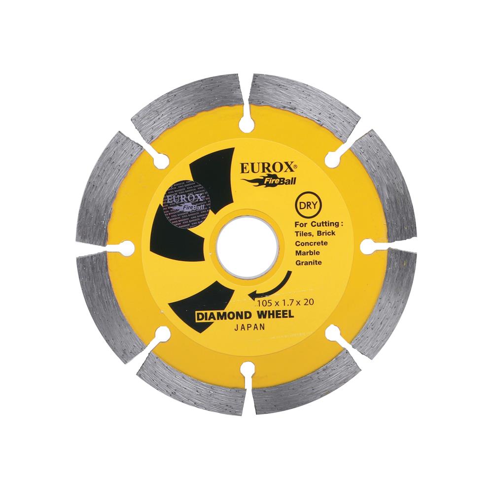 ใบตัดเพชรแห้ง EUROX 4 นิ้ว