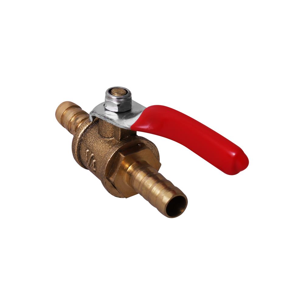 ข้อต่อบอลวาล์ว หางปลา- ปลา EUROX 2 หุน (1/4 นิ้ว) สีทอง