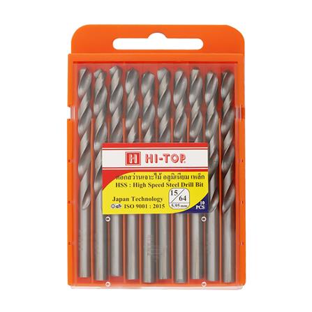 ดอกเจาะไม้ HI-TOP 15/64 5.95 มม. แพ็ก 10 ชิ้น