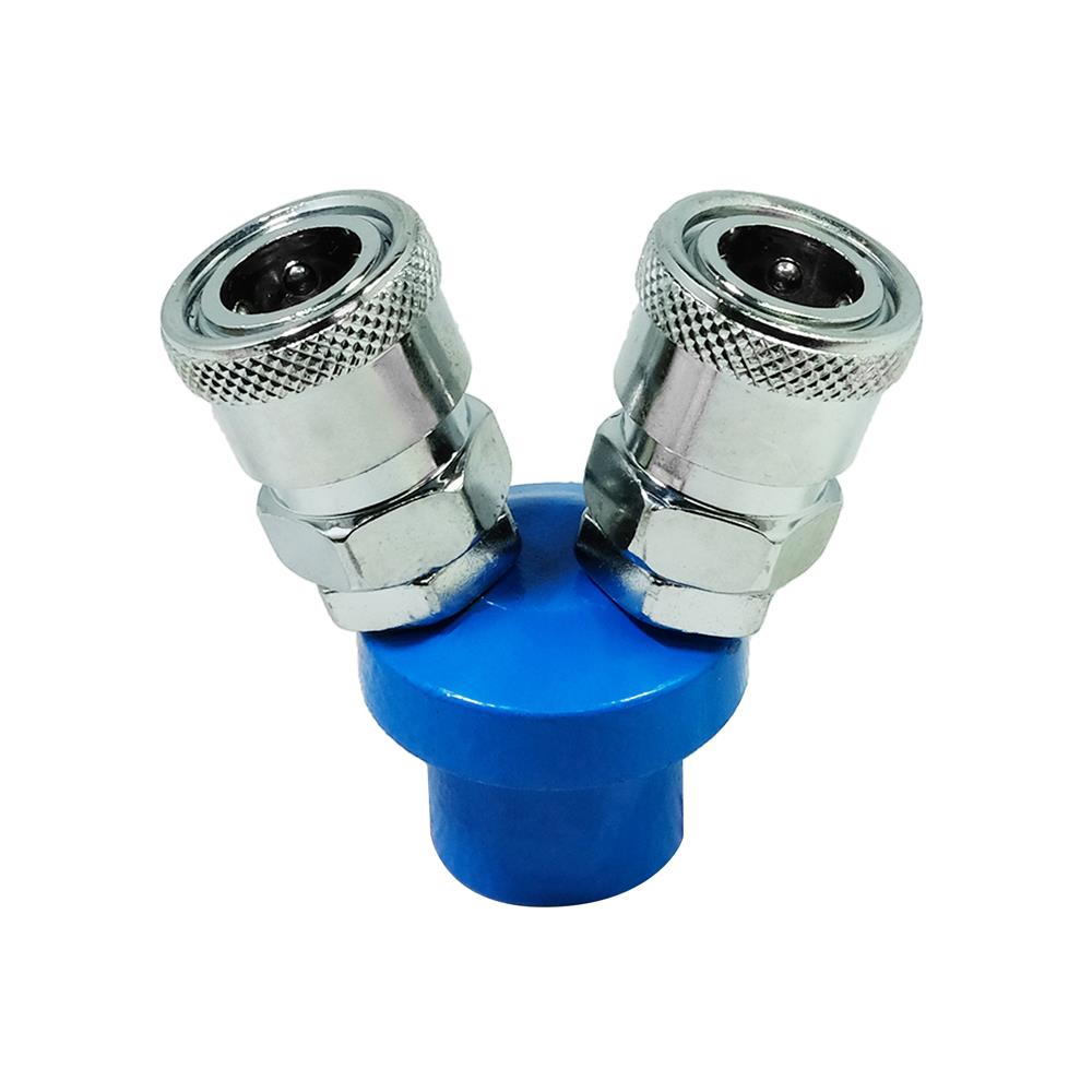 ข้อต่อลม 2 ทาง กลม HI-TOP SMV 5X8 มม. สีเงิน