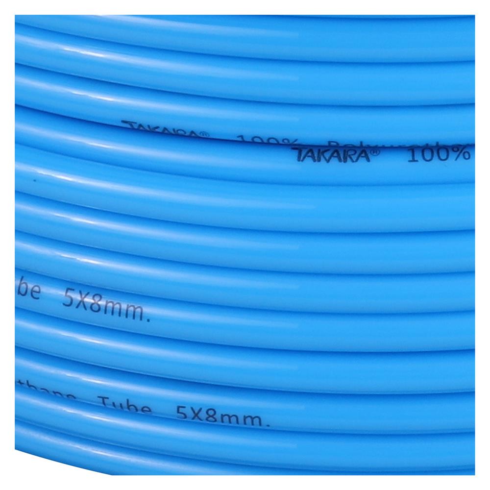 สายลมโพลียูรีเทน (ตัดขายเป็นเมตร) TAKARA 5x8 มม. สีฟ้า