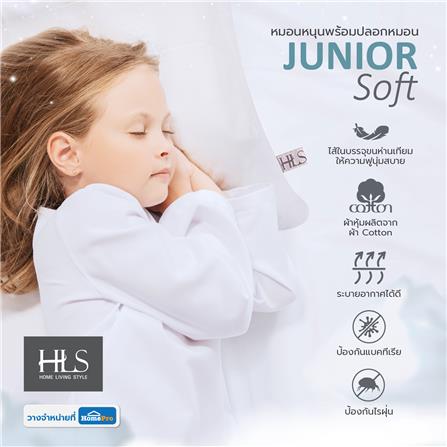 หมอนหนุนพร้อมปลอกหมอน HOME LIVING STYLE JUNIOR SOFT 15X24 นิ้ว_7