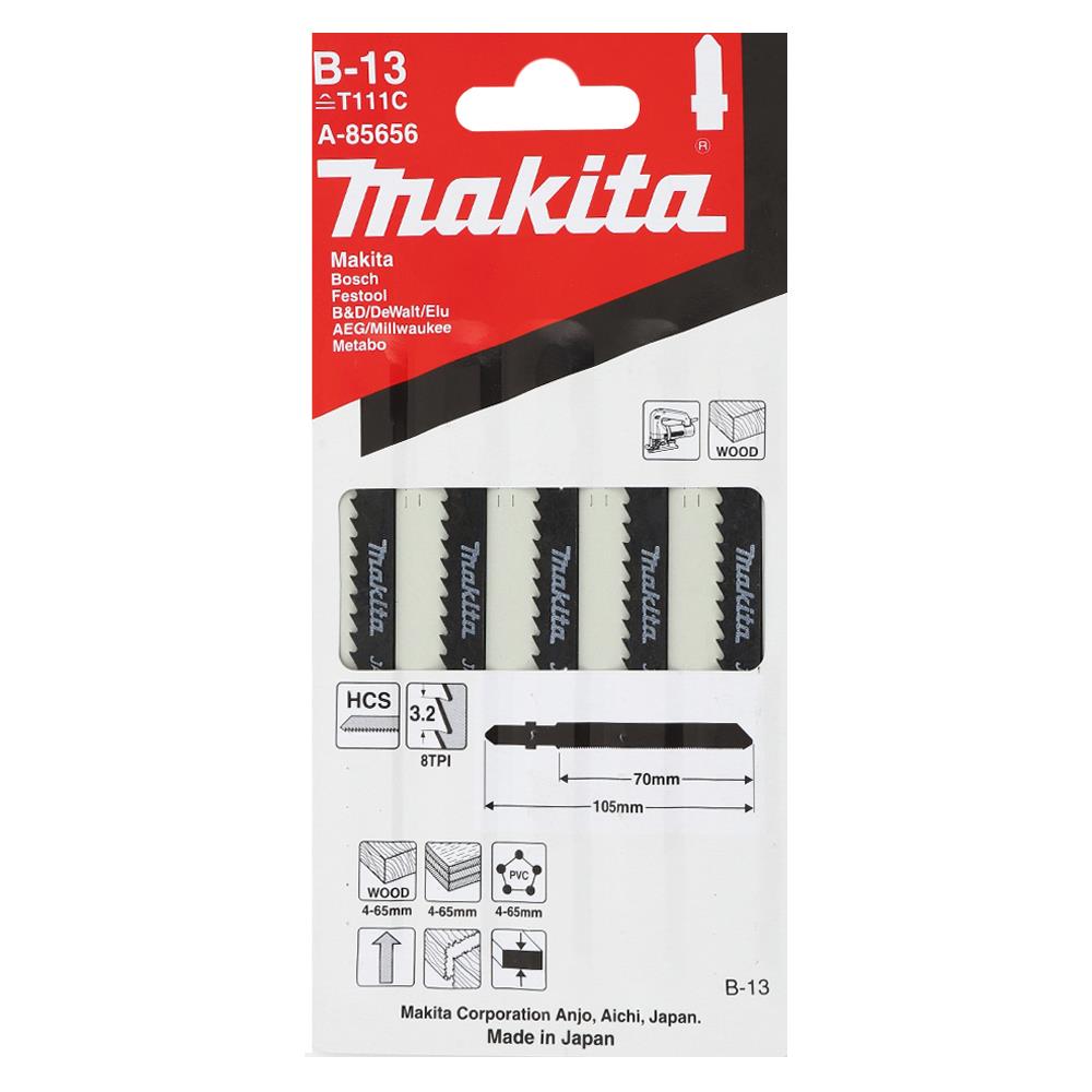 ใบเลื่อยจิ๊กซอ MAKITA B-13 5 ชิ้น/แพ็ก