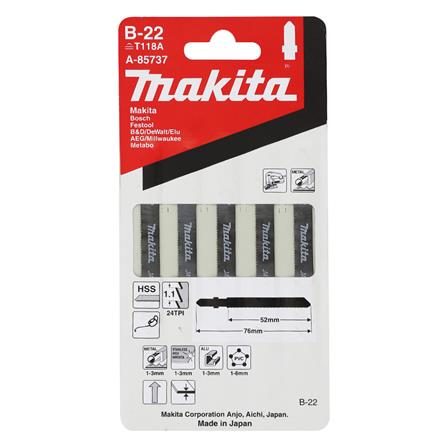 ใบเลื่อยจิ๊กซอ MAKITA B-22 5 ชิ้น/แพ็ก_3