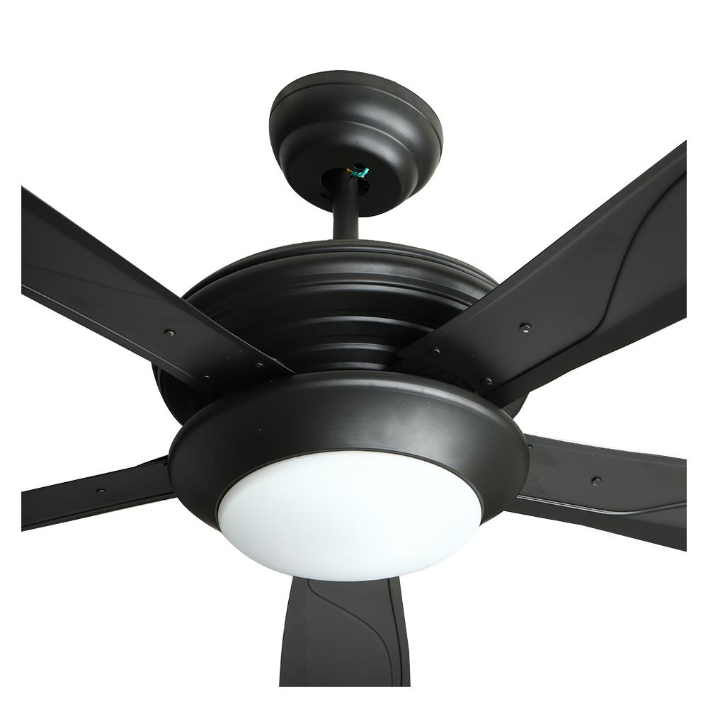 พัดลมโคมไฟ WINFAVOUR WF556CP เหล็ก โมเดิร์น 56 นิ้ว สีดำด้าน