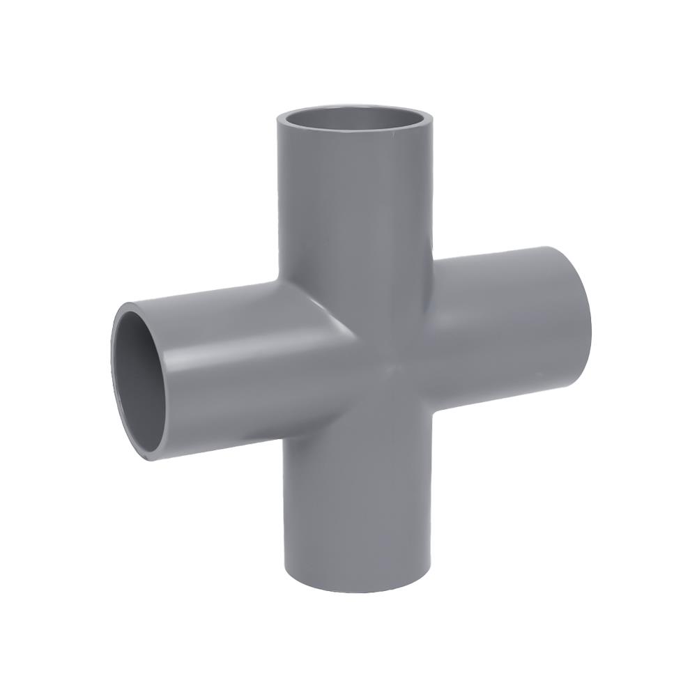 ข้อต่อสี่ทาง-เกษตร SCG 1 นิ้ว สีเทา