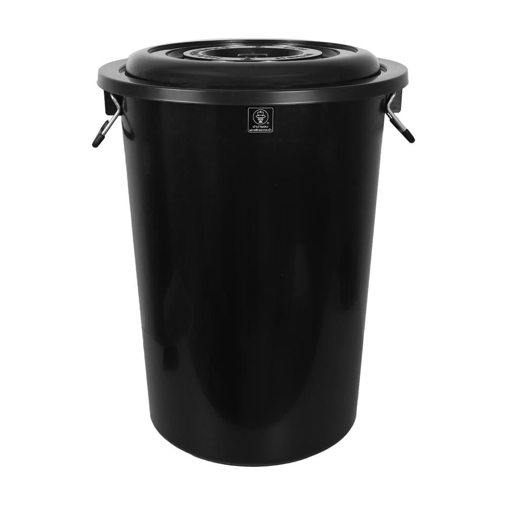 ถังน้ำพร้อมฝา NAM NGAI HONG 87 ลิตร สีดำ