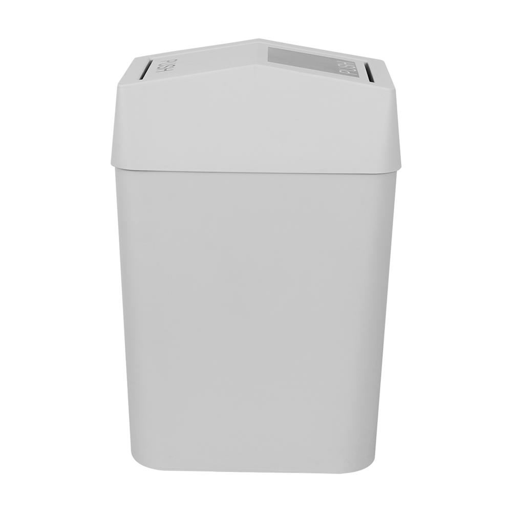 ถังขยะเหลี่ยมฝาสวิง DKW HH-228LP 18 ลิตร สีเทา