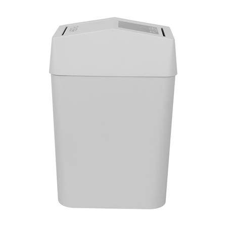 ถังขยะเหลี่ยมฝาสวิง DKW HH-228LP 18 ลิตร สีเทา