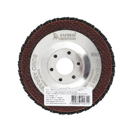 ใบเจียรผ้าทรายซ้อน SUMO NO.100 หลังแข็ง 4 นิ้ว